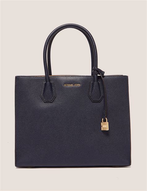 michael kors navy blue patent bags